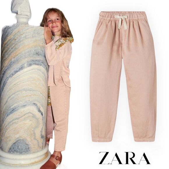 ZARA Kids | Pink | FLOWY PANTS - Picture 1 of 6